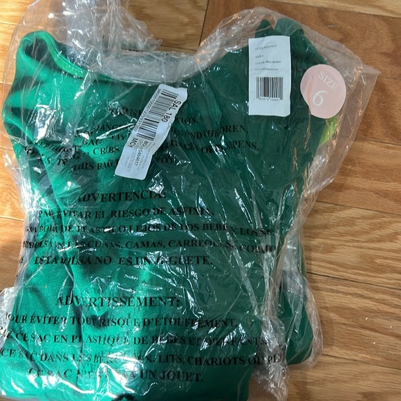 kensie Belted Blouson Wrap Sheath Dre Green - Picture 3 of 3